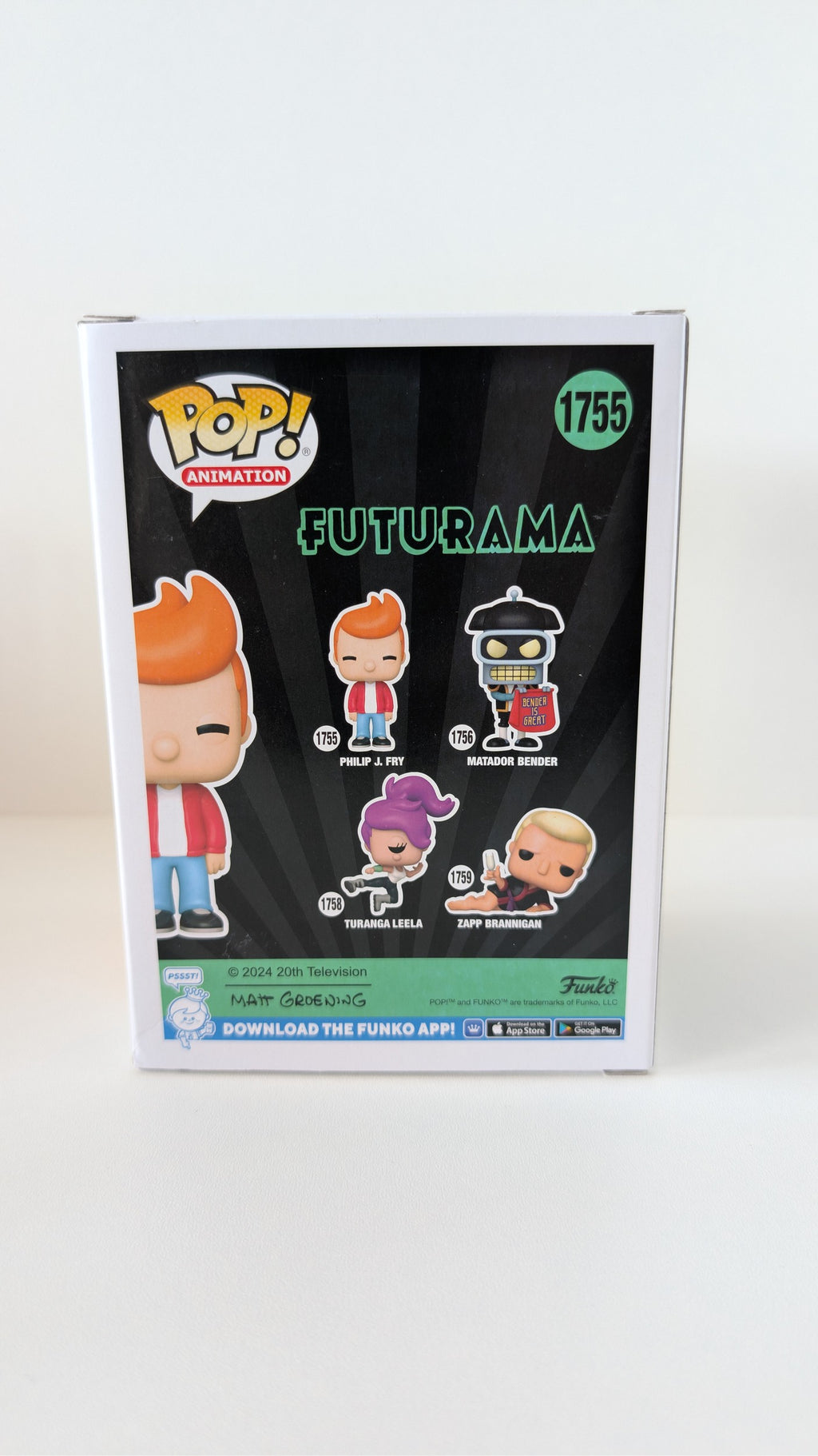 Philip J. Fry #1755 | Signed by Billy West