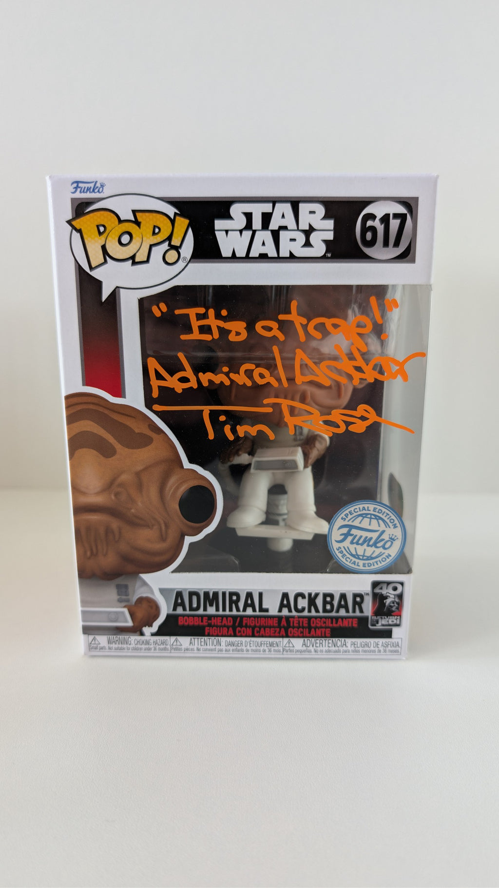 Admiral Ackbar #617 | Tim Rose Signed | Quote
