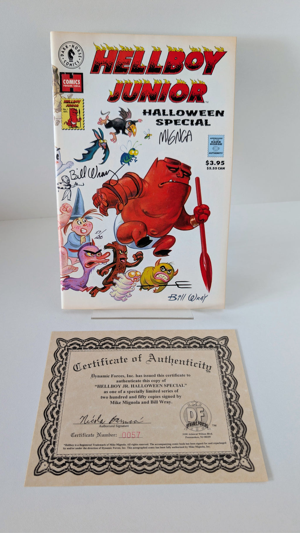 Hellboy Junior: Halloween Special | Signed by Mike Mignola & Bill Wray | Dynamic Forces COA