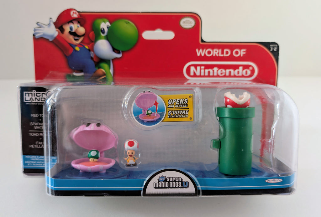 World of Nintendo Microland – Red Toad Sparkling Waters Playset
