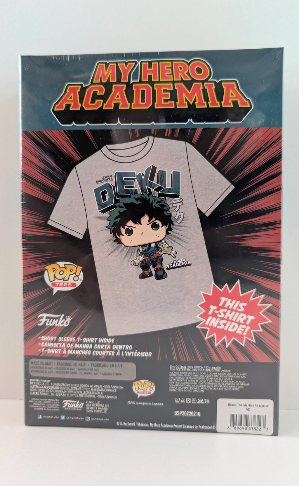 My Hero Academia Pop! Tees Boxed Tee – Deku (XL)
