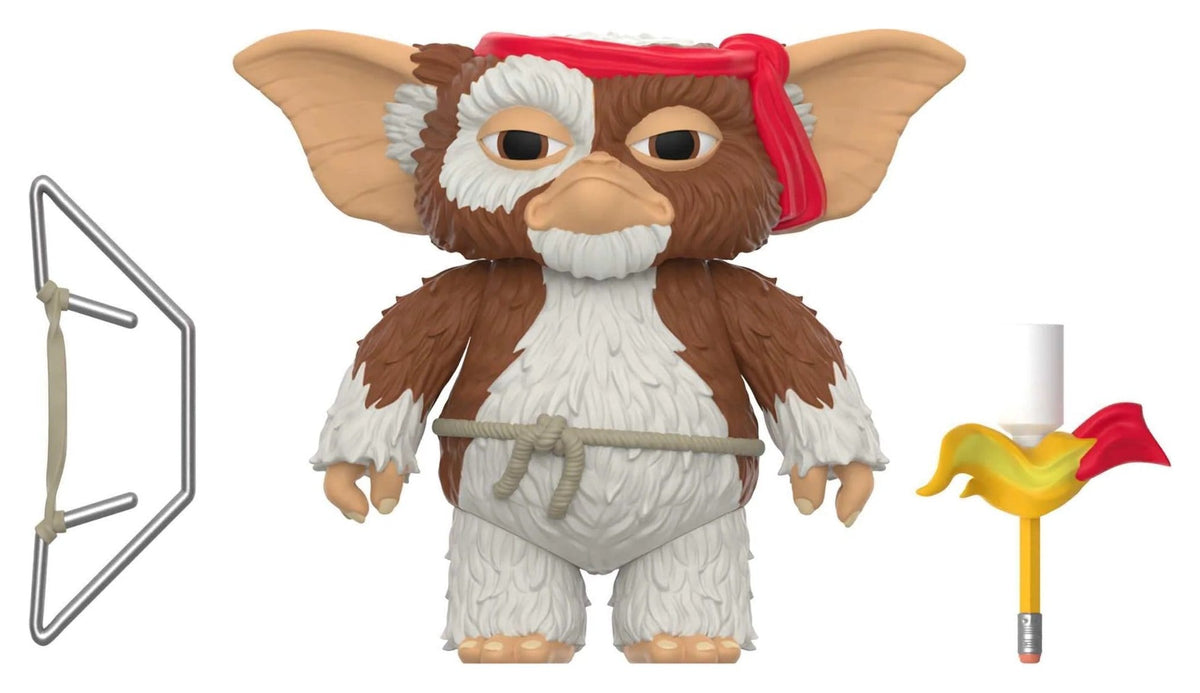 Gremlins 2 – Gizmo Battle Ready – Super7 ReAction Figur auf 23 cm Character Card