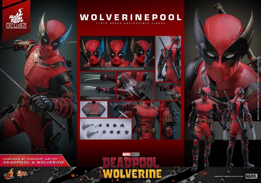 Wolverinepool – Hot Toys Exclusive 1:6 | Deadpool & Wolverine | Limited Edition